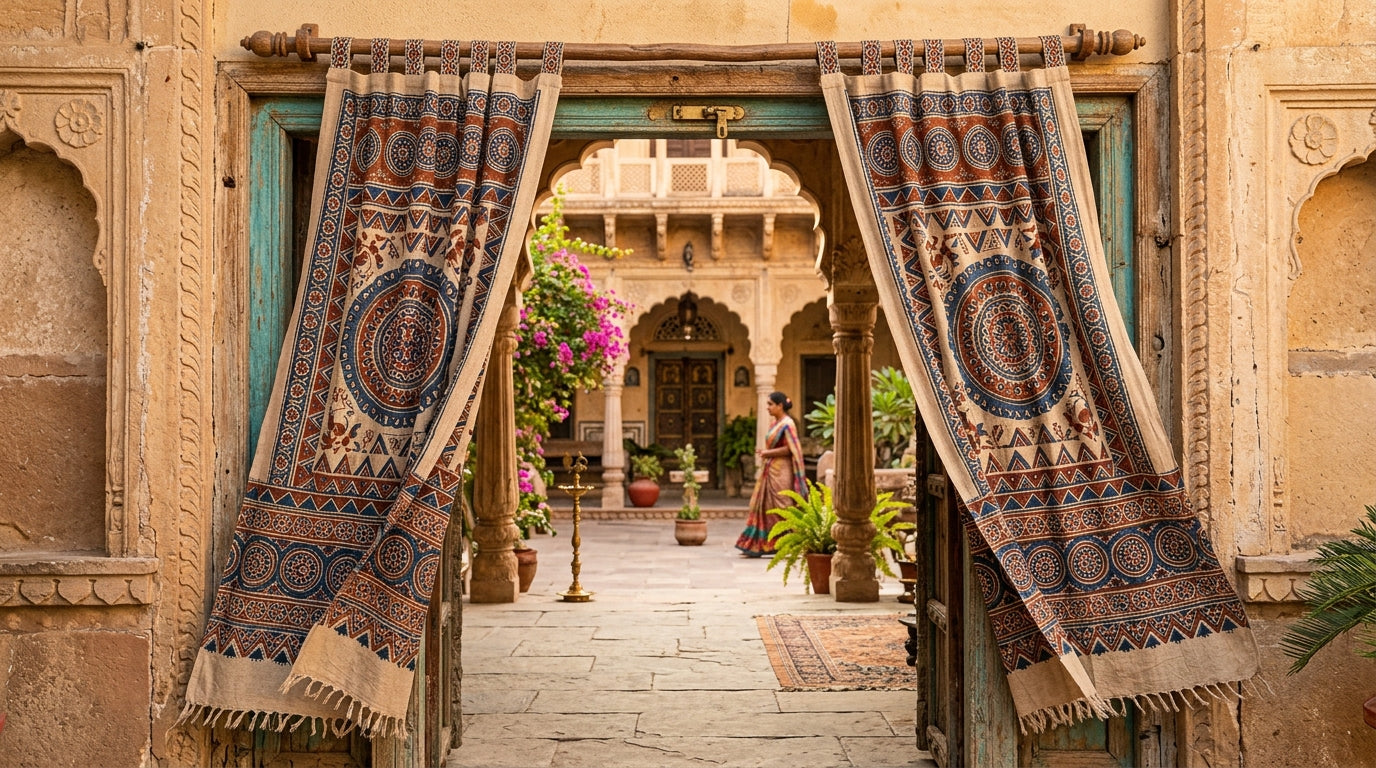 Bagru Curtains