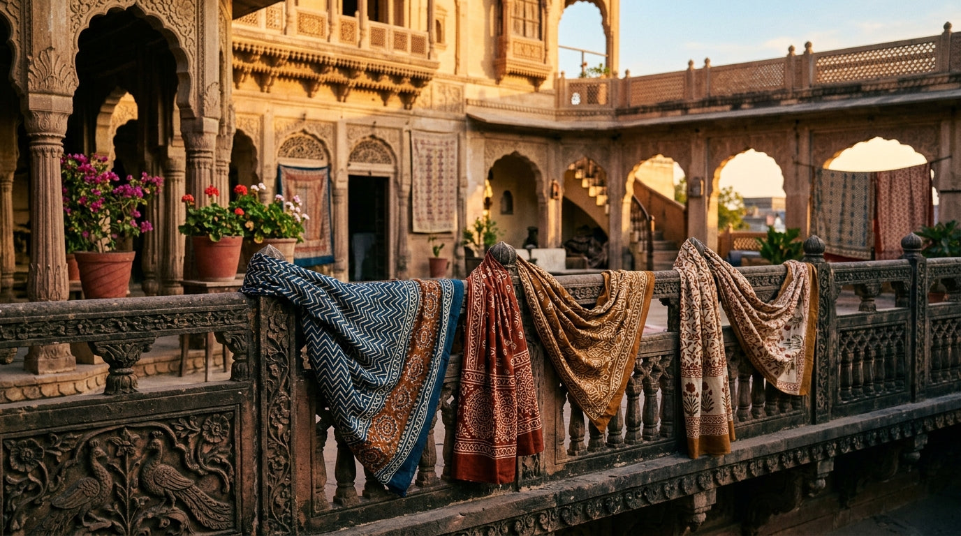Bagru Scarves