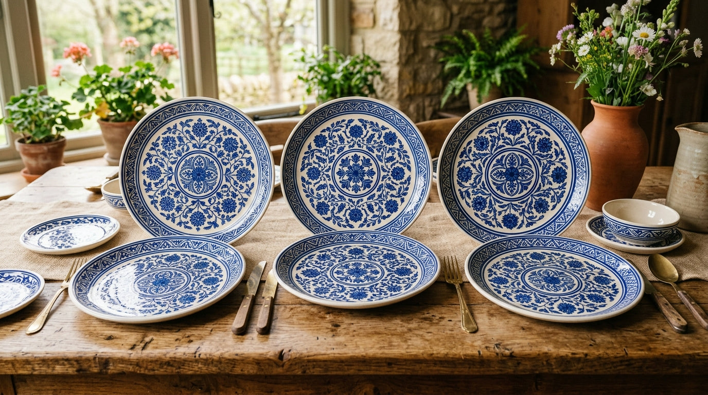 Blue Pottery Plates
