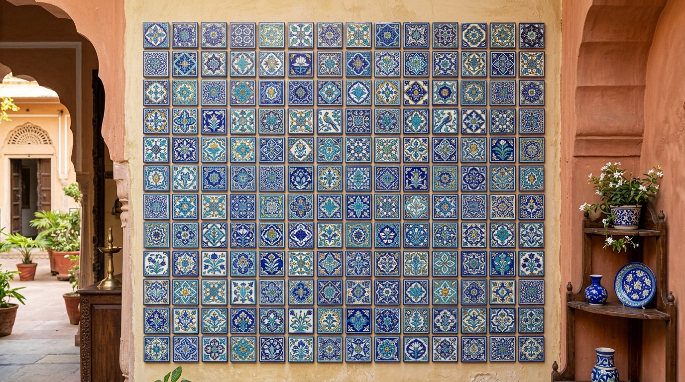 Blue Pottery Tiles
