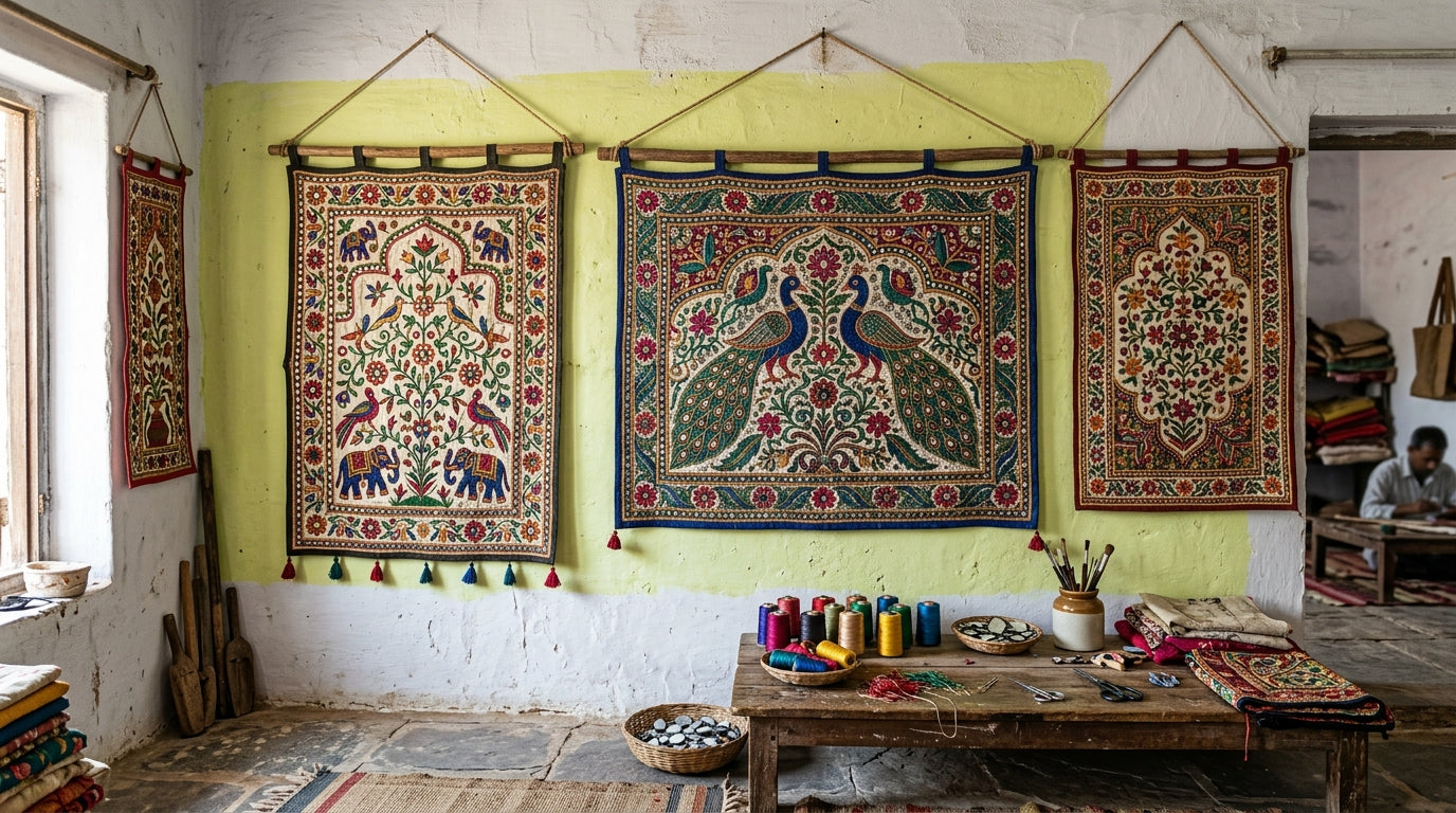 Embroidered Wall Hangings
