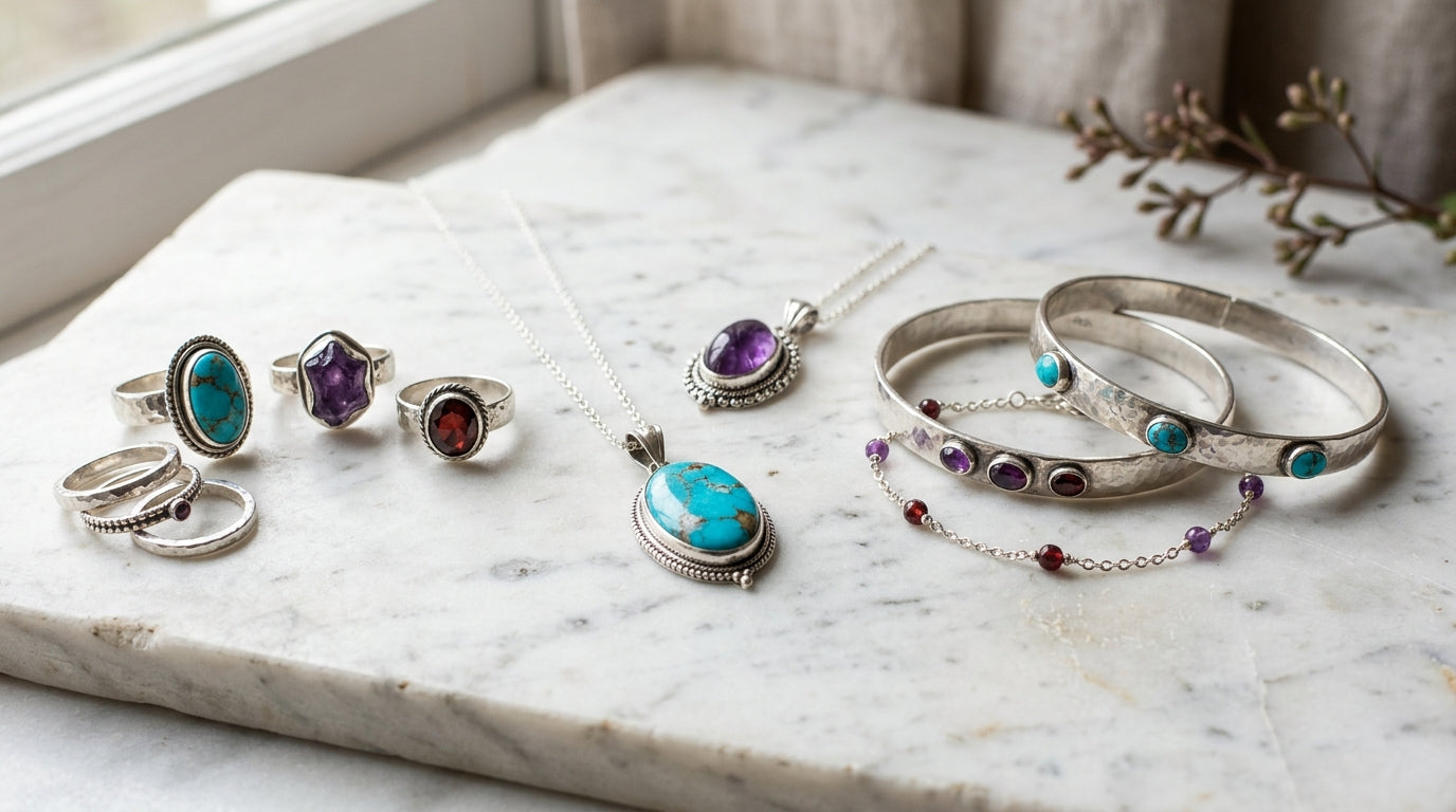 Gemstone & Silver Jewelry