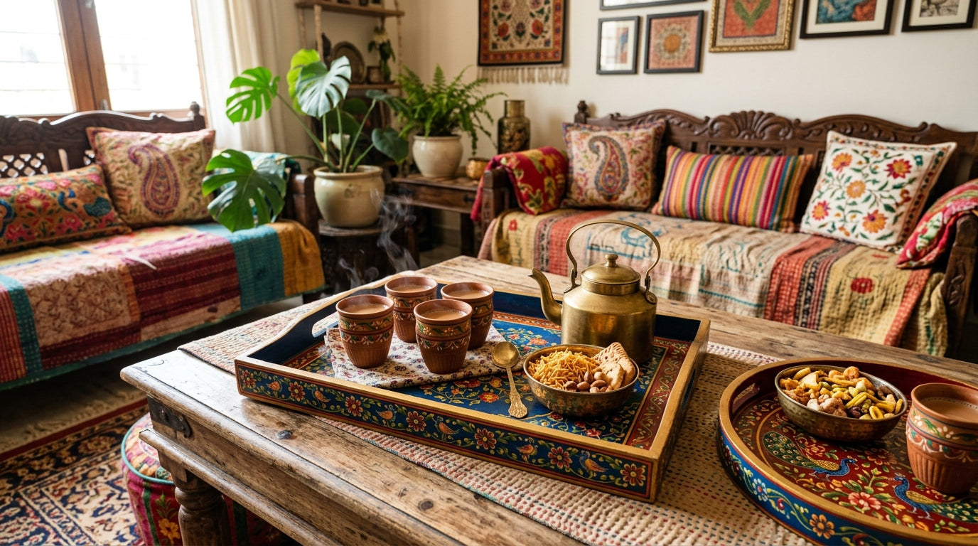 Hand-Painted Trays