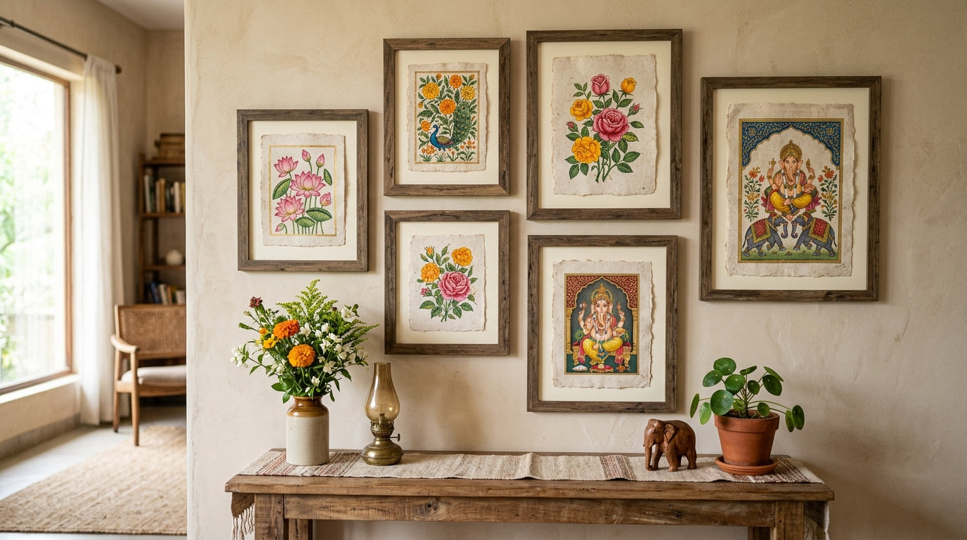 Handmade Paper Paintings