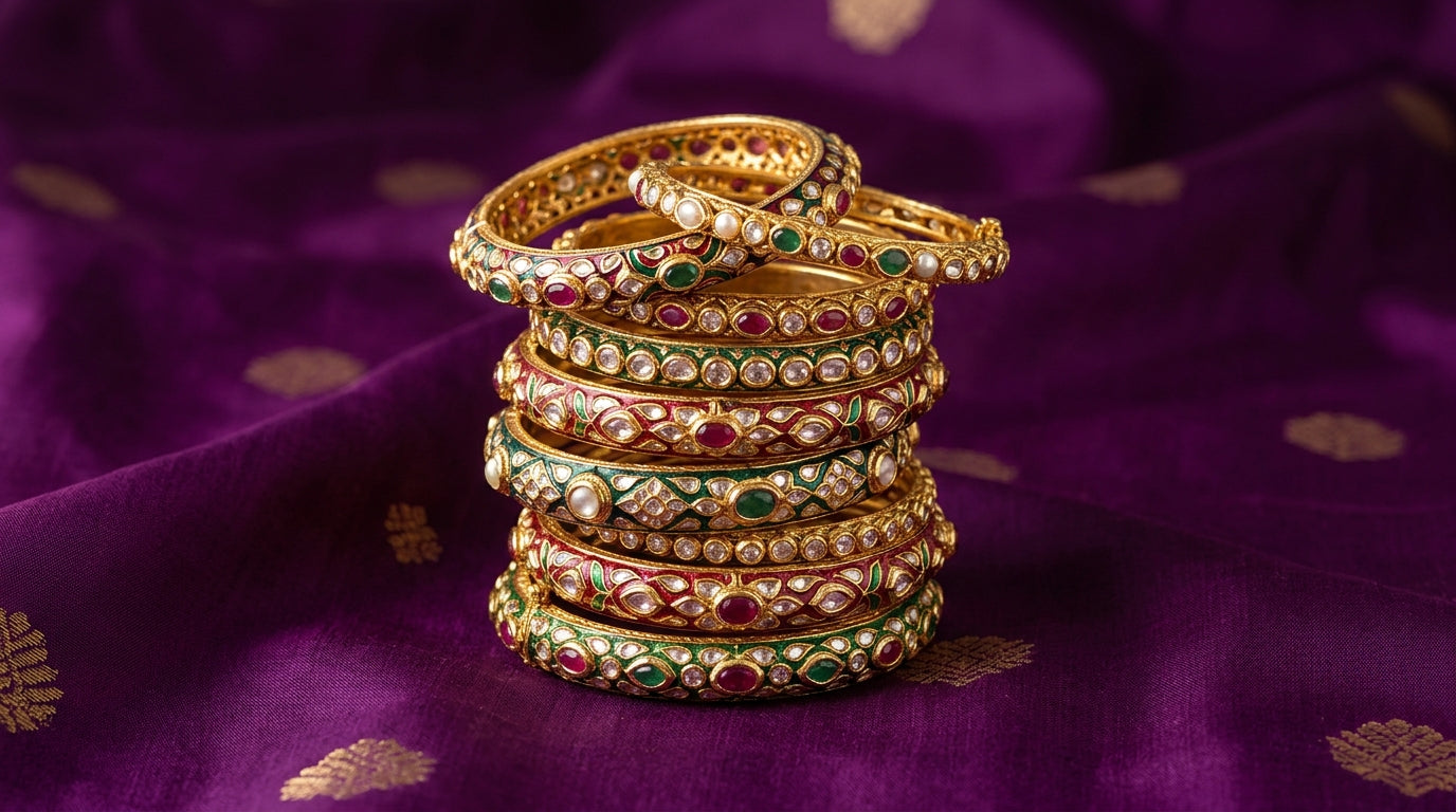 Kundan Bangles