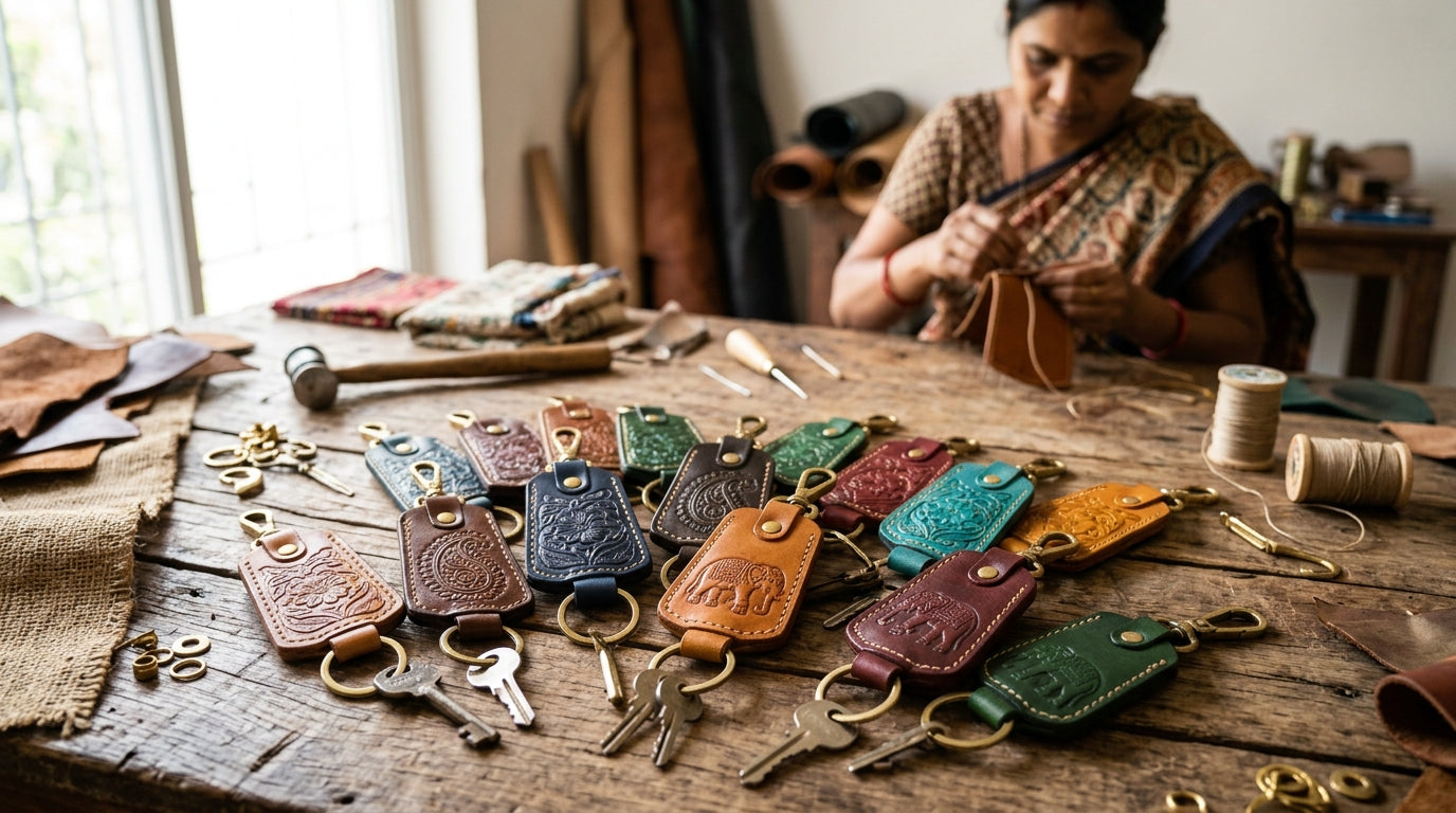 Leather Keychains
