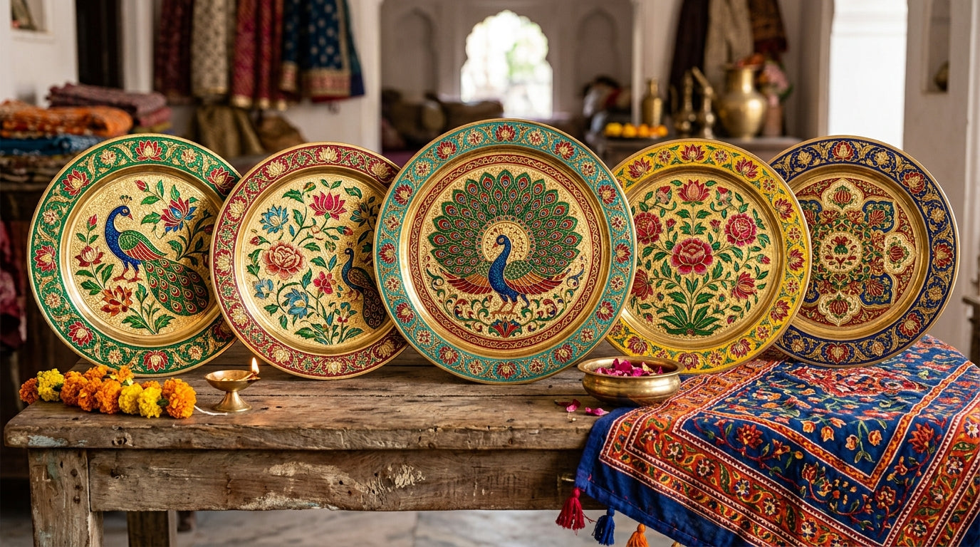 Meenakari Plates