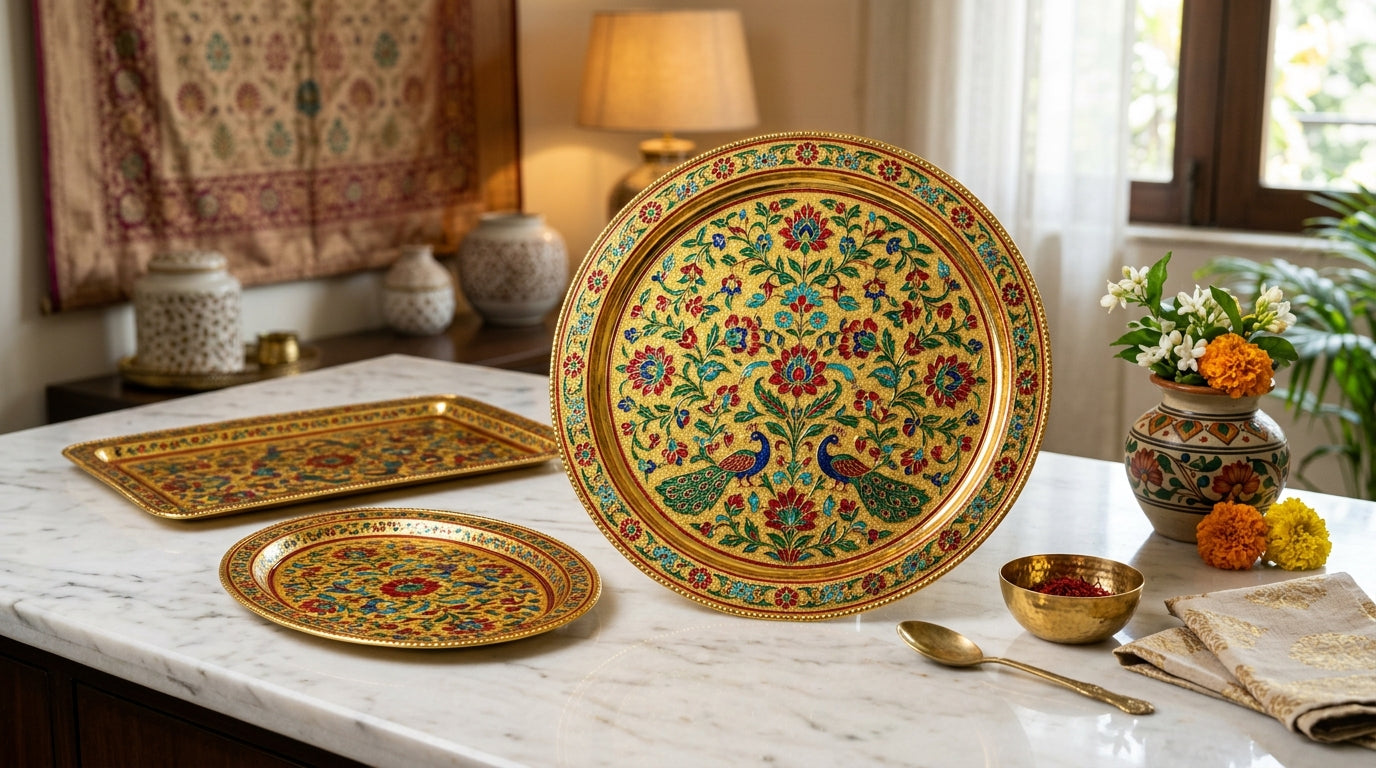 Meenakari Trays