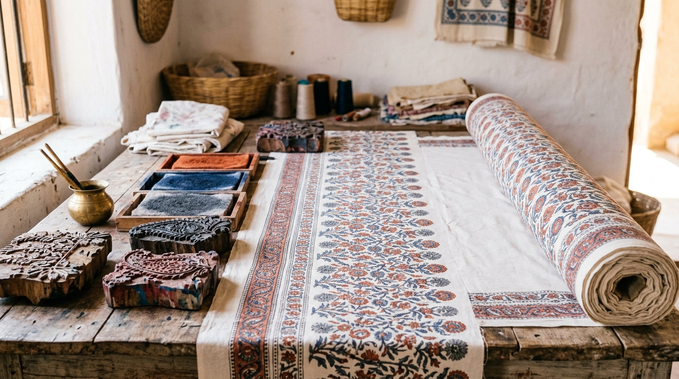 Sanganeri Printed Fabric