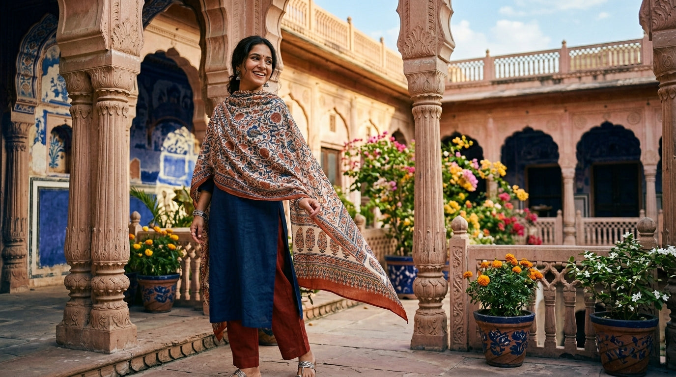 Sanganeri Scarves