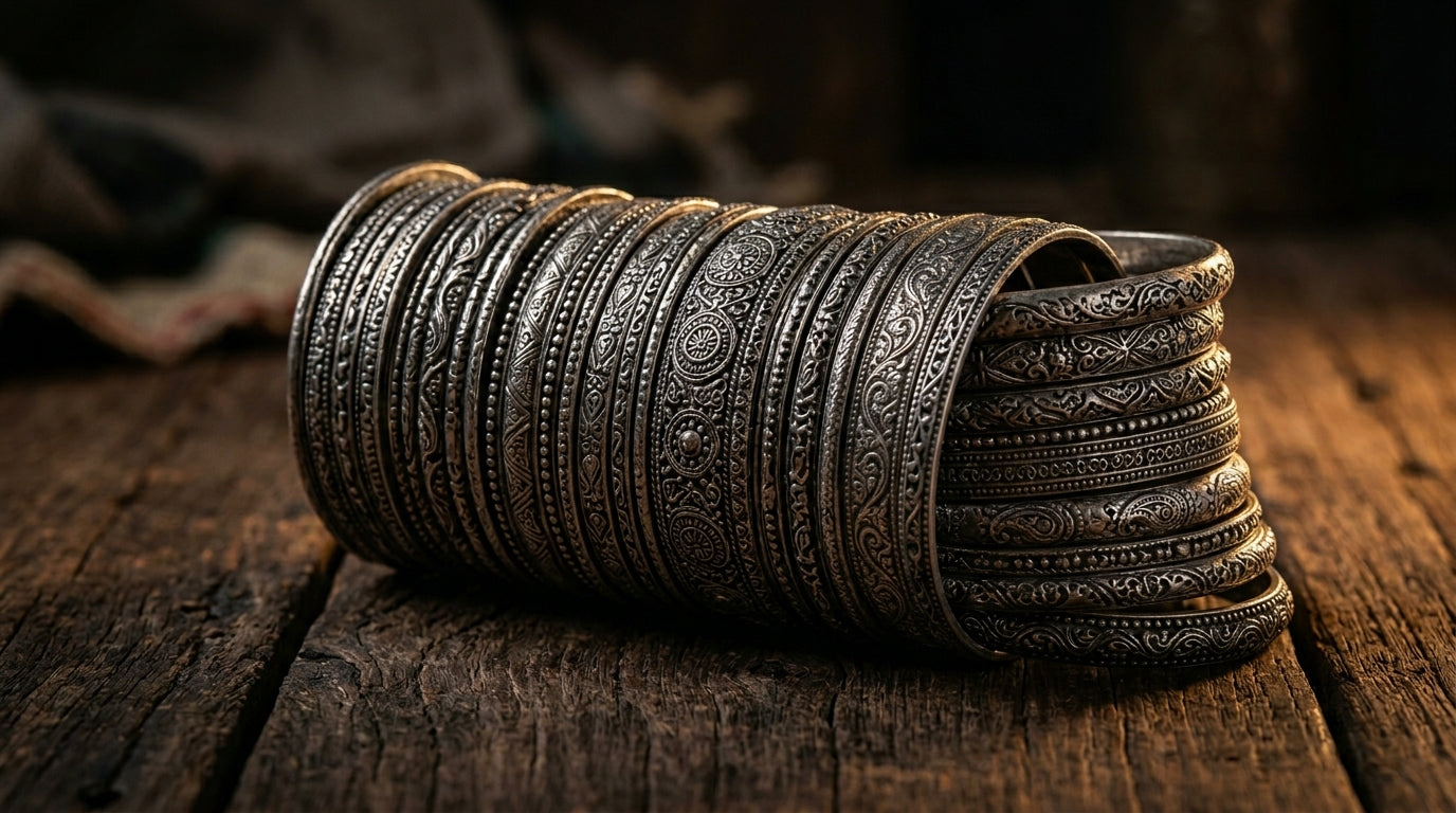 Silver Bangles